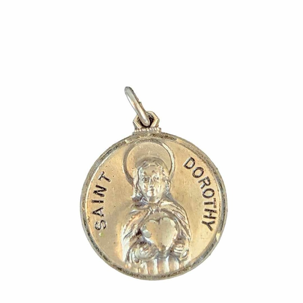 Sterling Silver Saint Dorothy Creed charm‎